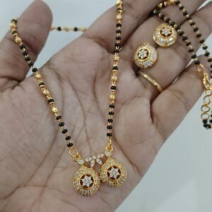Full white black beads
