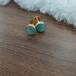 Sea green / sea blue studs