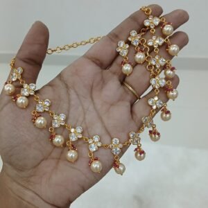 Gold replica swarouski drops set