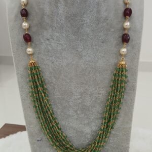 Green real onyx bunch chain