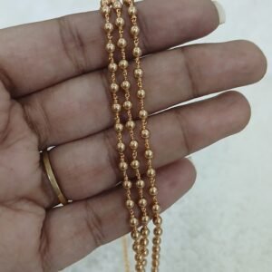 3 lines gold swarouski with kattu theega