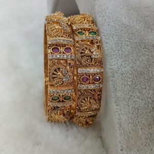 Peacock nakshi with stones