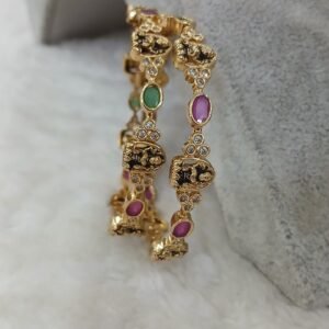 Simple nakshi design with multi stones