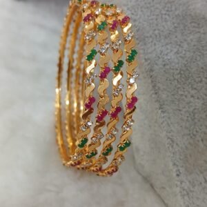 MULTI stone zig zag pattern ( set of 4 )