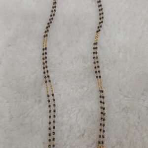 Long kattu theega black diamonds with pendant