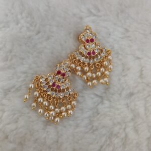 Chandbali with swarouski
