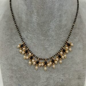 BLACK stones drops black beads