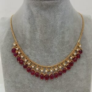Real ruby hanging pattern chain