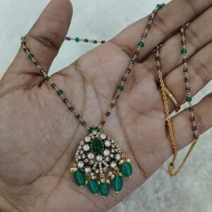 Victoria pendant with real beads kattu theega