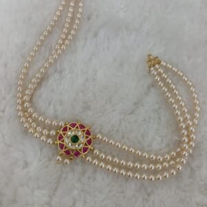 New jadau pendant choker with real swarouski
