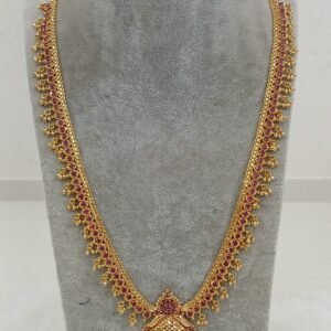 RUBY STONES Long Muvvala haaram
