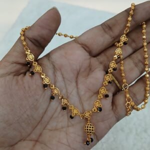 Black cz ball with Crystal drops