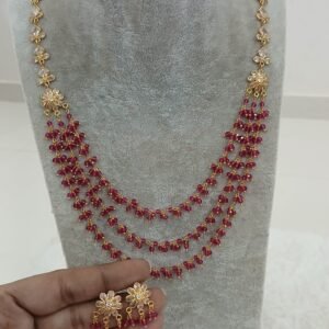 3 step spinels chain with stones