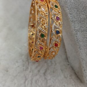 Mongo Navrathna bangles (set of 2)