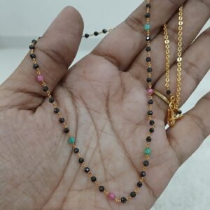 Black diamonds with Multi pastel beads
