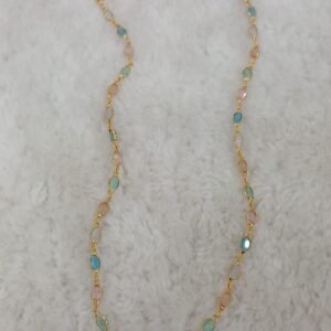 Pastel stones chain 24 inches
