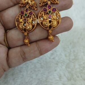 Elephant & Peacock Nakshi earrings