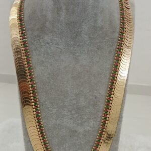 Long Kasu haaram with multi stones