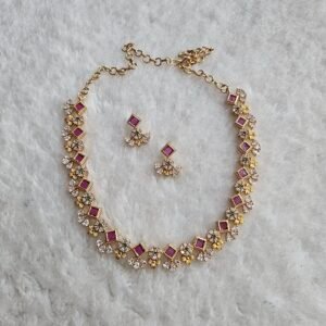 Small stones simple neck set (MULTI)