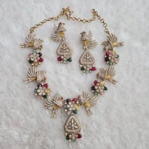 Full stones birds neck set