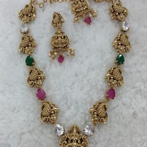 Multi stone nakshi set