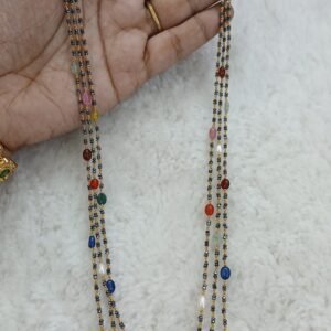 Real Navarathnalu with Black diamonds & Kattu theega