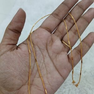 24 inches Micropolish simple chain