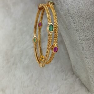 Oval multi stone simple design