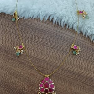 Jadau kundan invisible chain