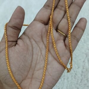 Latest thaali design Micropolish chain (24 inches ) Thin