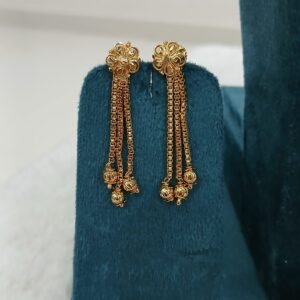 Micropolish hanging pattern earrings