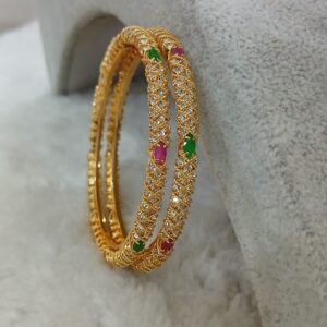 Spring pattern cz and multi stone