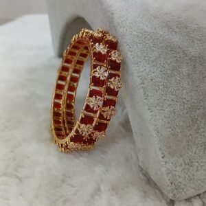 Big size ruby with uncut flower