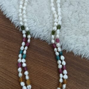 Real fresh water pearls double layer