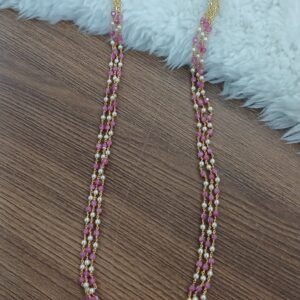 3 Lines Ruby & swarouski chain with kattutheega