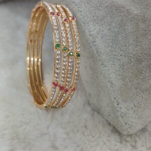 Full stones with circle multi stone pattern (set of 4)