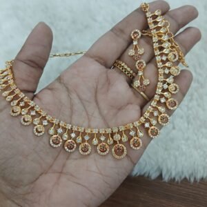 Circle pattern Micropolish neck set  (MULTI)