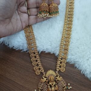Long Lakshmi kaasu nakshi haaram with buttalu