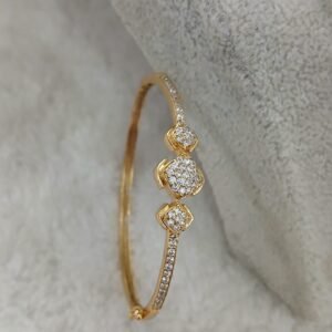 Diamond copy pure zinc bracelet