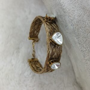Antique with mossanite stone kada