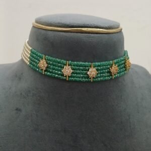 Real GREEN CZ choker