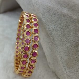 5 mm Ruby bangles (set of 2)