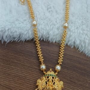 Lakshmi pendant with Micropolish chain