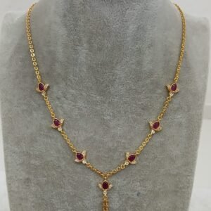 Drop pendants with simple chain