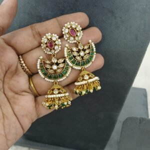 Chandbali with buttalu
