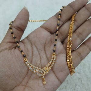 Micropolish gold copy pendant with Blackdiamonds