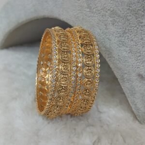 Lakshmi kasu nakshi design with stone side frame