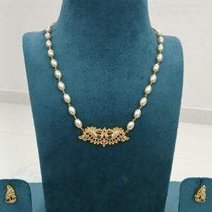 Double Peacock gold copy Micropolish pendant with chain and earrings