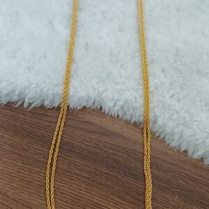 30 inches double twist pattern Micropolish thaali chain