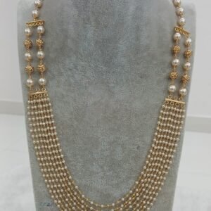 8 lines real beads kattutheega layered chain